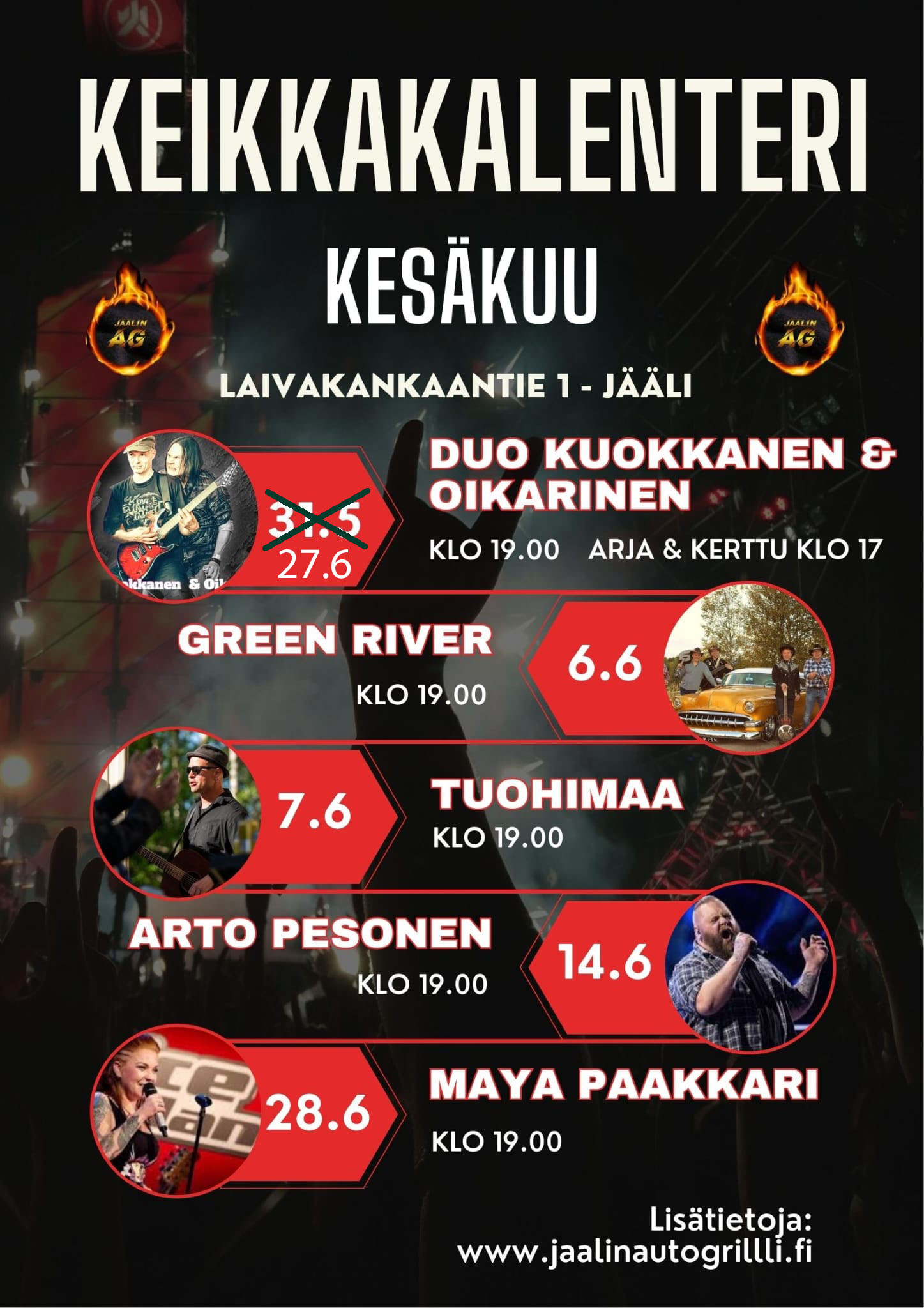 Lista kesäkuun tapahtumista