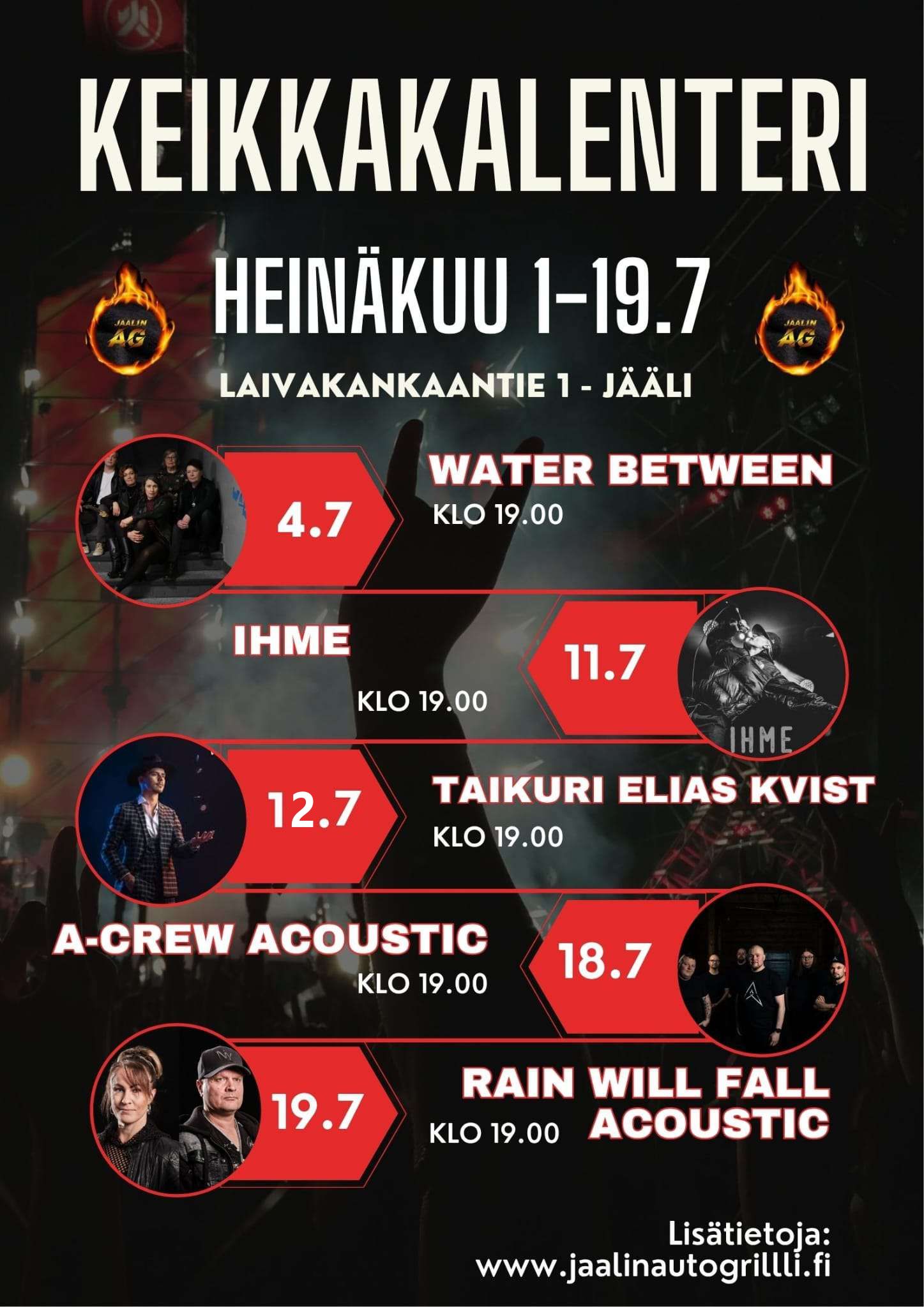 Lista heinäkuun tapahtumista